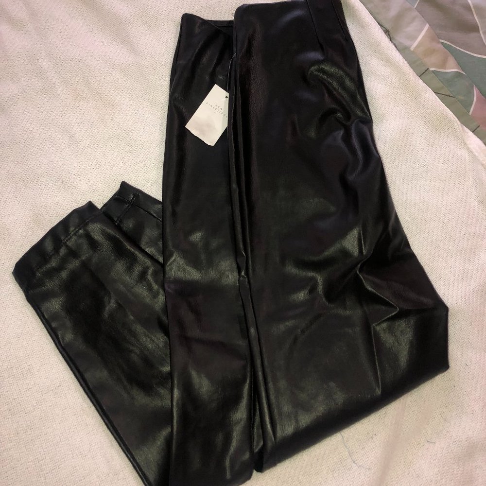 New Directions Faux Leather Pants